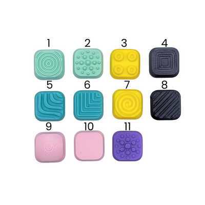 Texture Clicker fidget toy with unique surface design, crisp ASMR clicks, and stress relief benefits—perfect sensory toy for focus and relaxation.