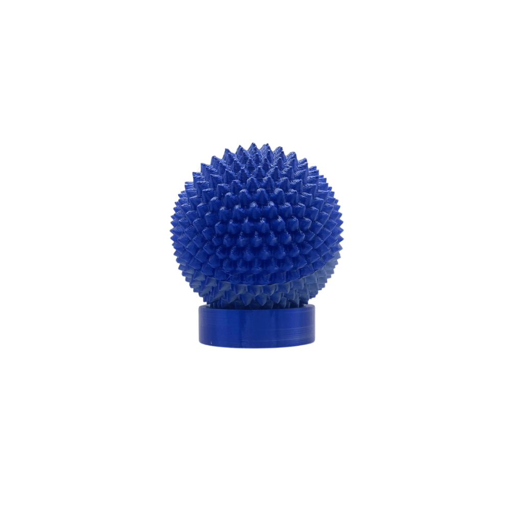 spike sphere, pain stim fidget toy with stand large titan blue