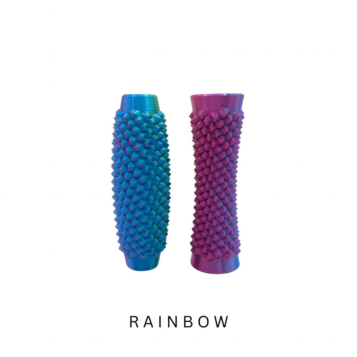 rainbow metallic pain stim ouchie spikey fidget toy