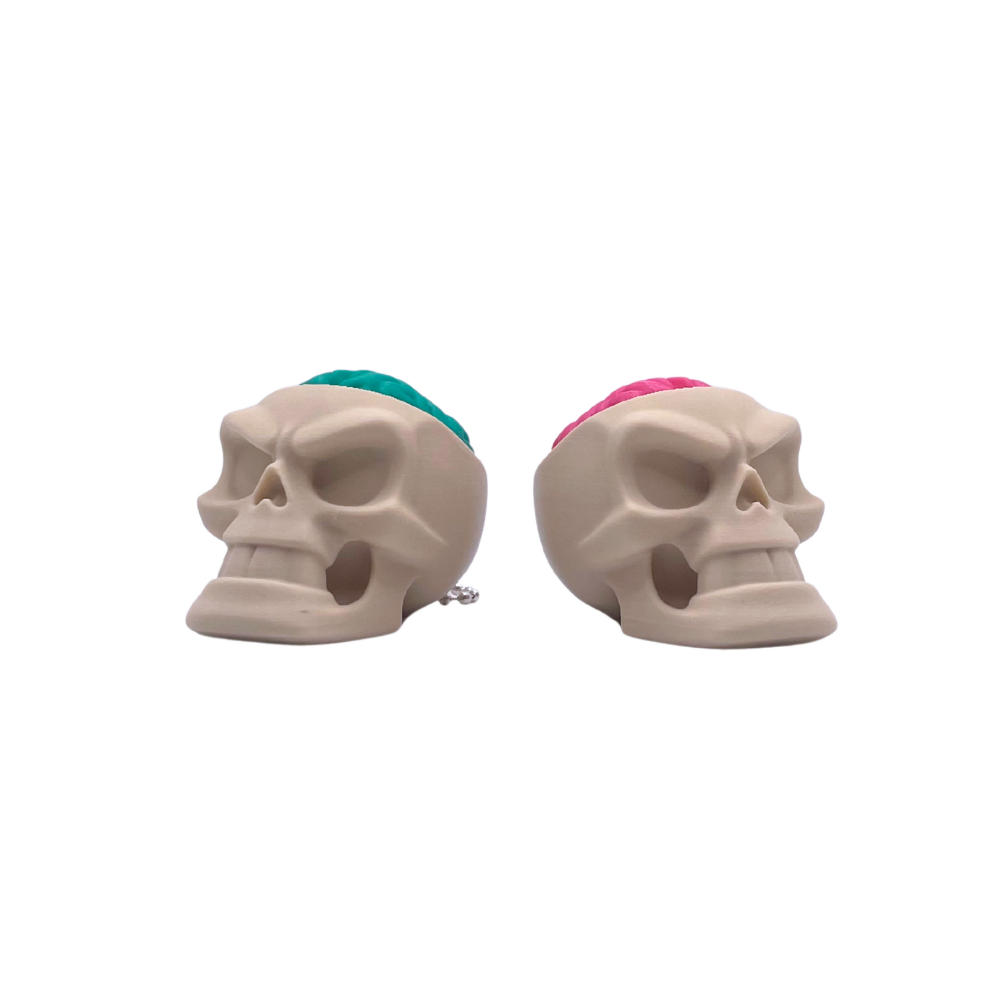 Skull Clicker pink and green