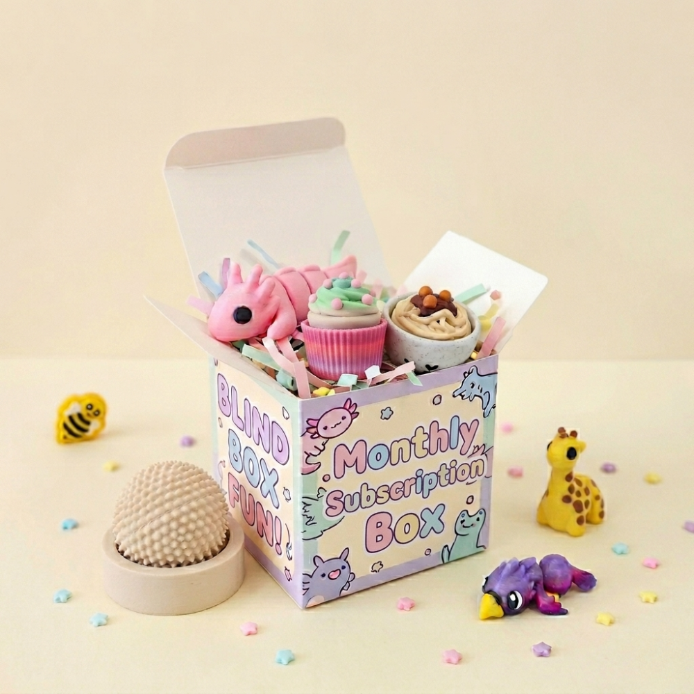 monthly subscription box of fidget toys