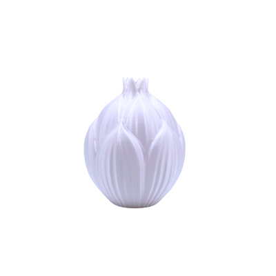 pearl silk white bub vase