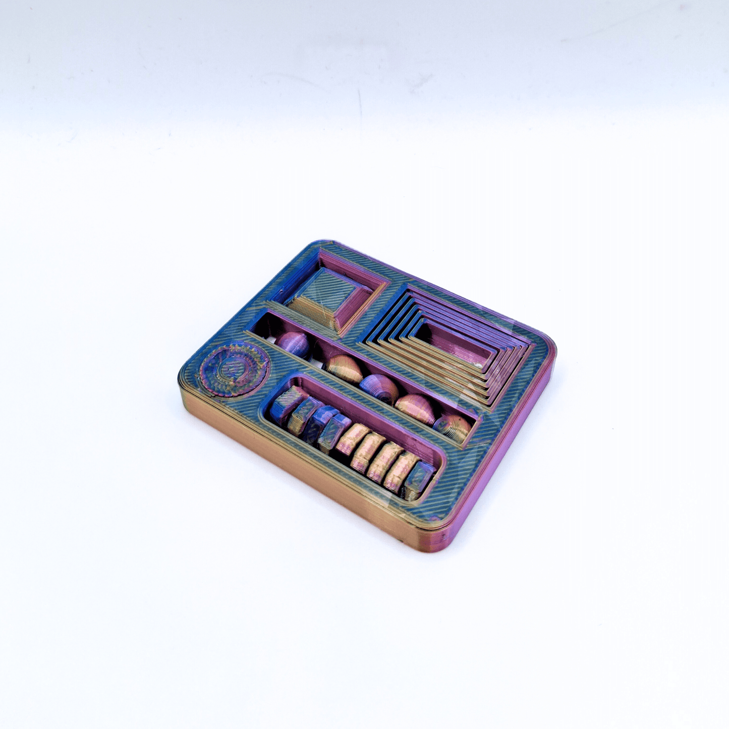 fidget card multi fidget toy rainbow colour