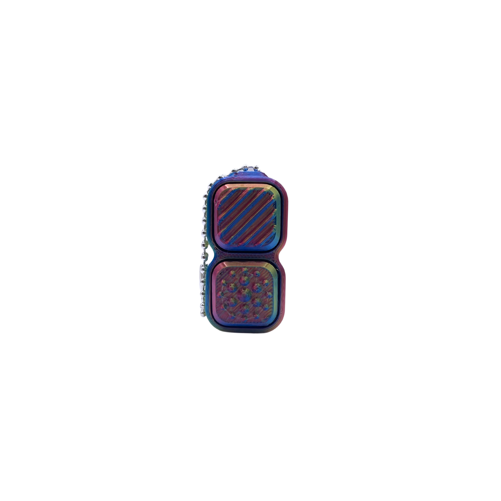 Texture Clicker Keyring Rainbow