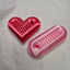 3dFidgets - heartSnap - Magnetic snap finger toy in heart shape with textured inside perfect for ADHD, autism and neurodivergent people