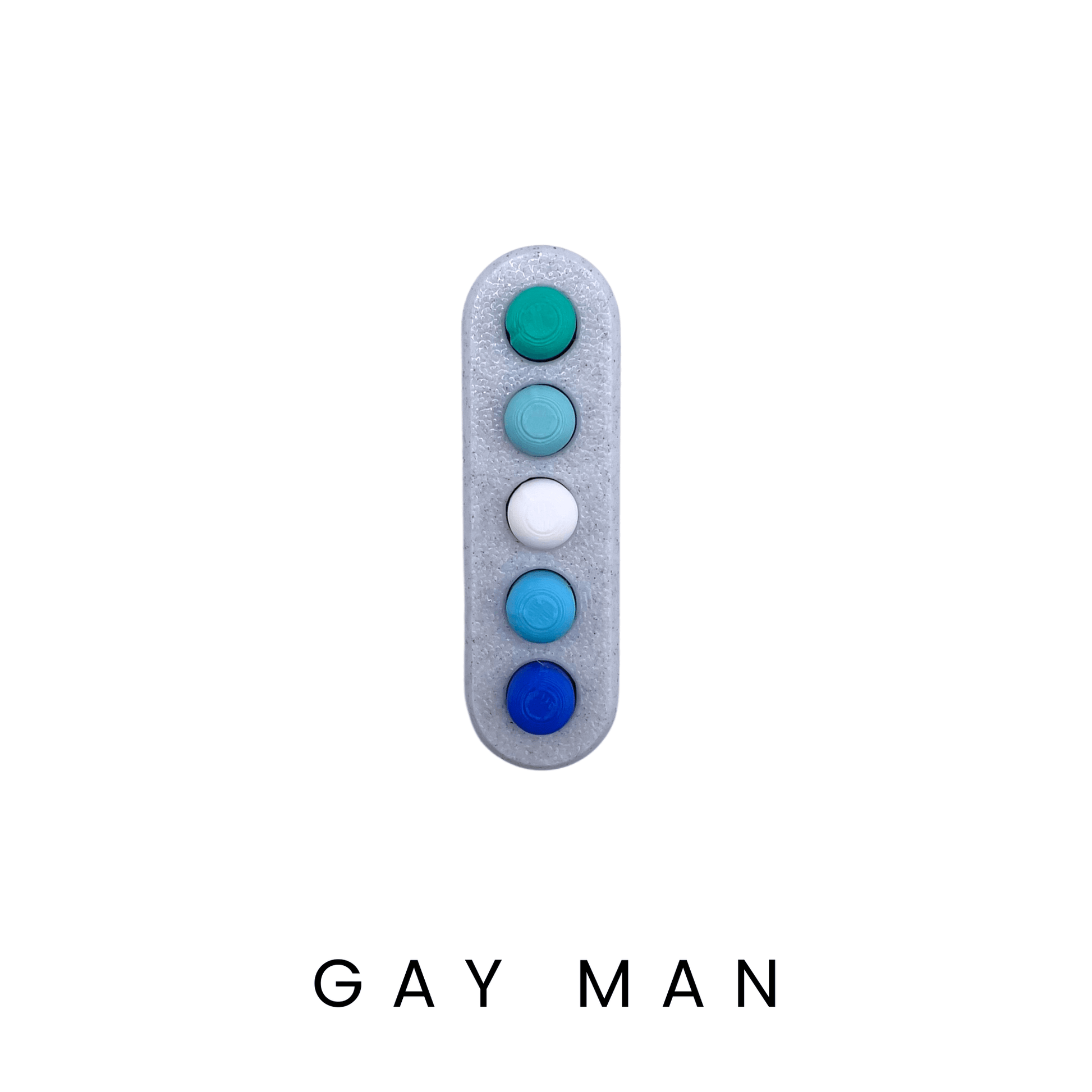 Gay Man Fidgets push button fidget