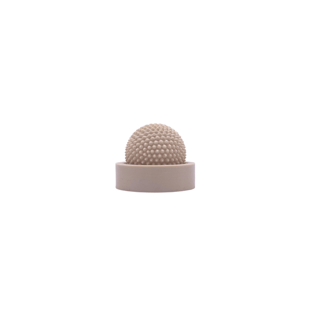 spike sphere, pain stim fidget toy with stand bougie beige small