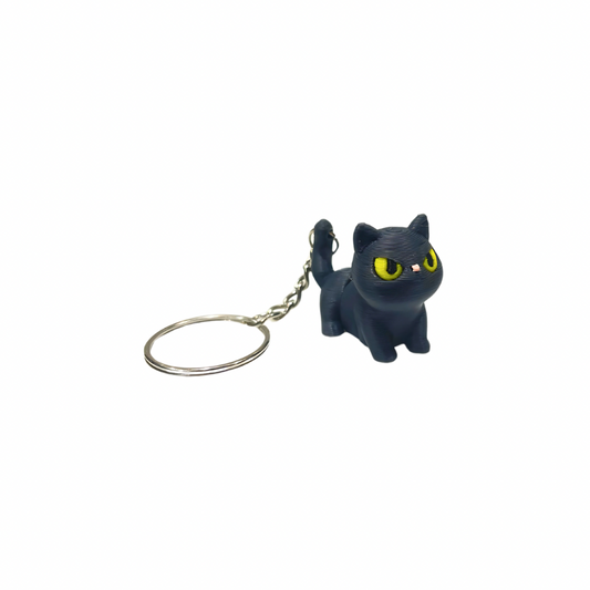 Devious Cat Keyring