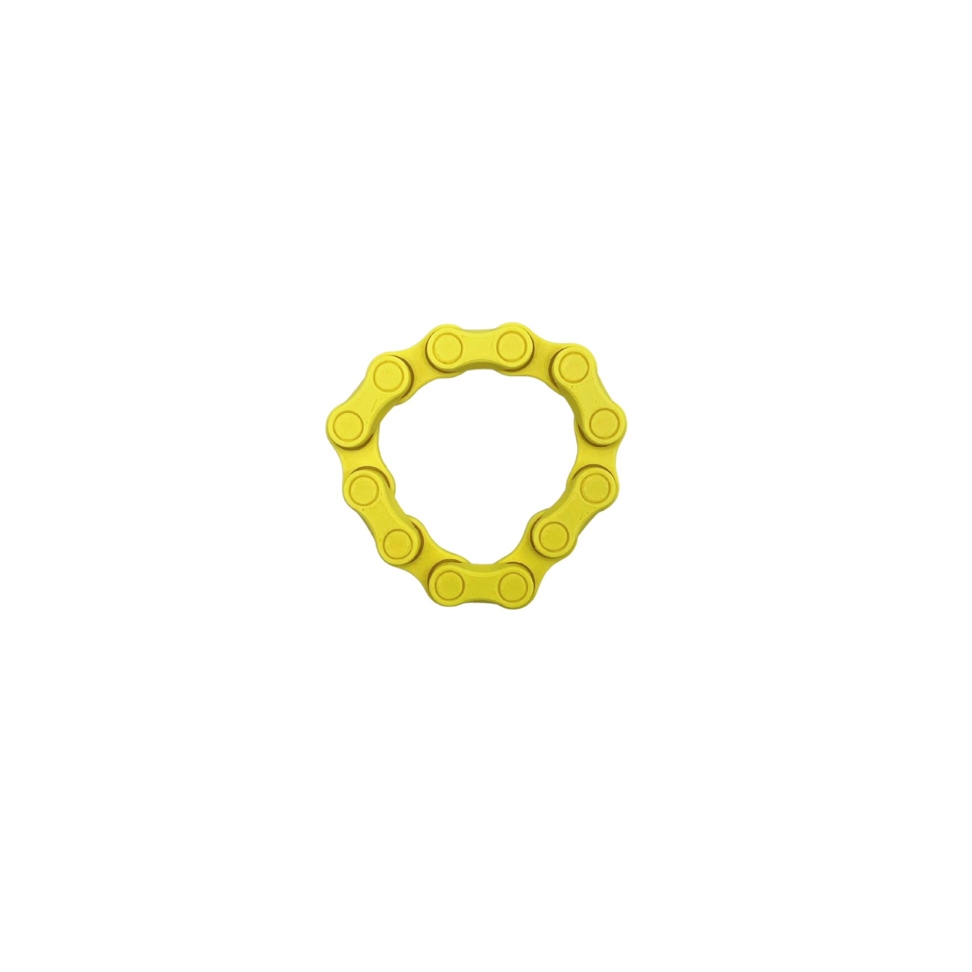 Flexi Chain Links medium yellow fidget toy