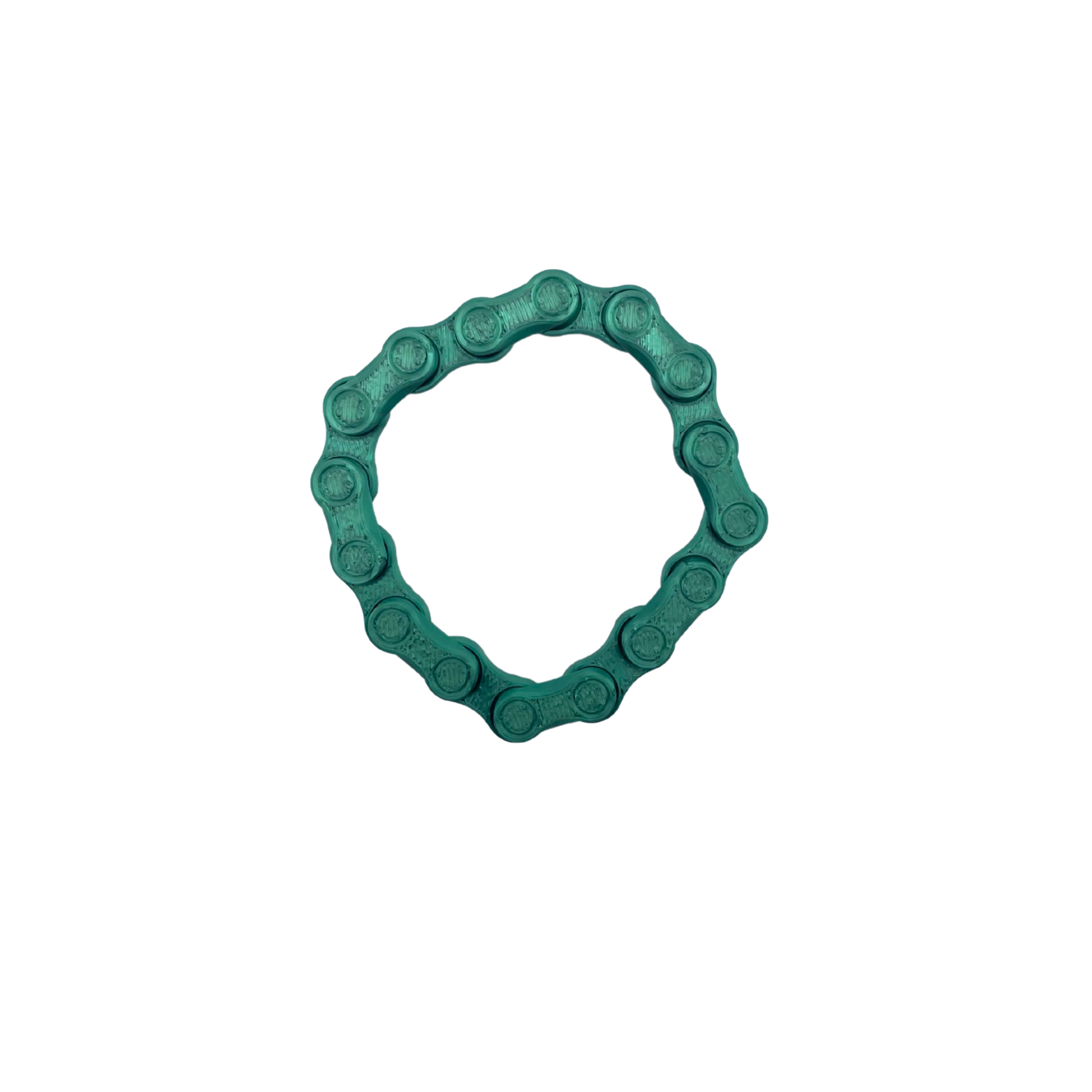 Flexi Chain Links metallic green large fidget toy