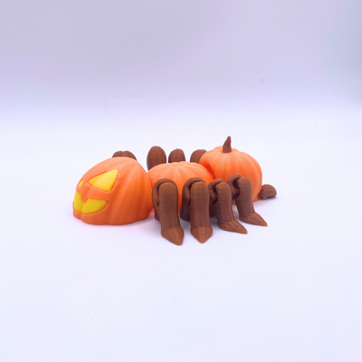 Pumpkin spider fidget toy