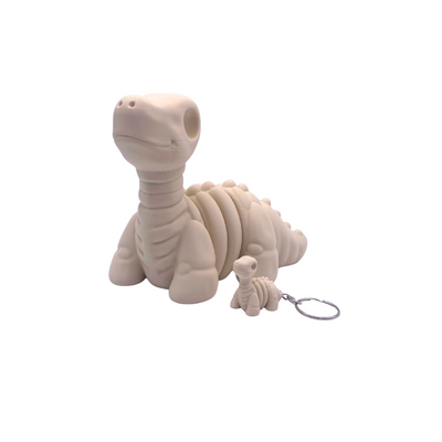 Brontosaurus Skeleton XL – a stunning 3D-printed replica of this prehistoric giant, featuring intricate skeletal details. 