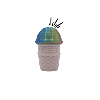 Rainbow ice cream clicker fidget