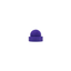 spike sphere, pain stim fidget toy with stand amethyst purple small