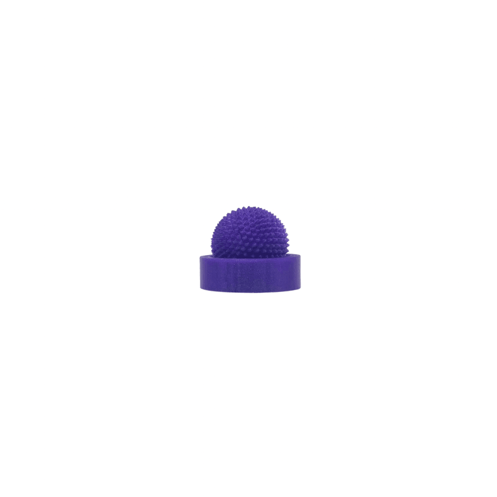 spike sphere, pain stim fidget toy with stand amethyst purple small