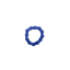 Flexi Chain Links metallic blue medium fidget toy