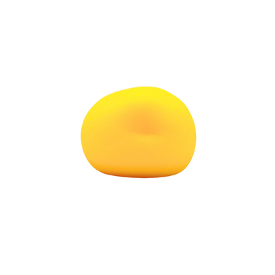 colour changing squishy balls yellow with a pink dough filling