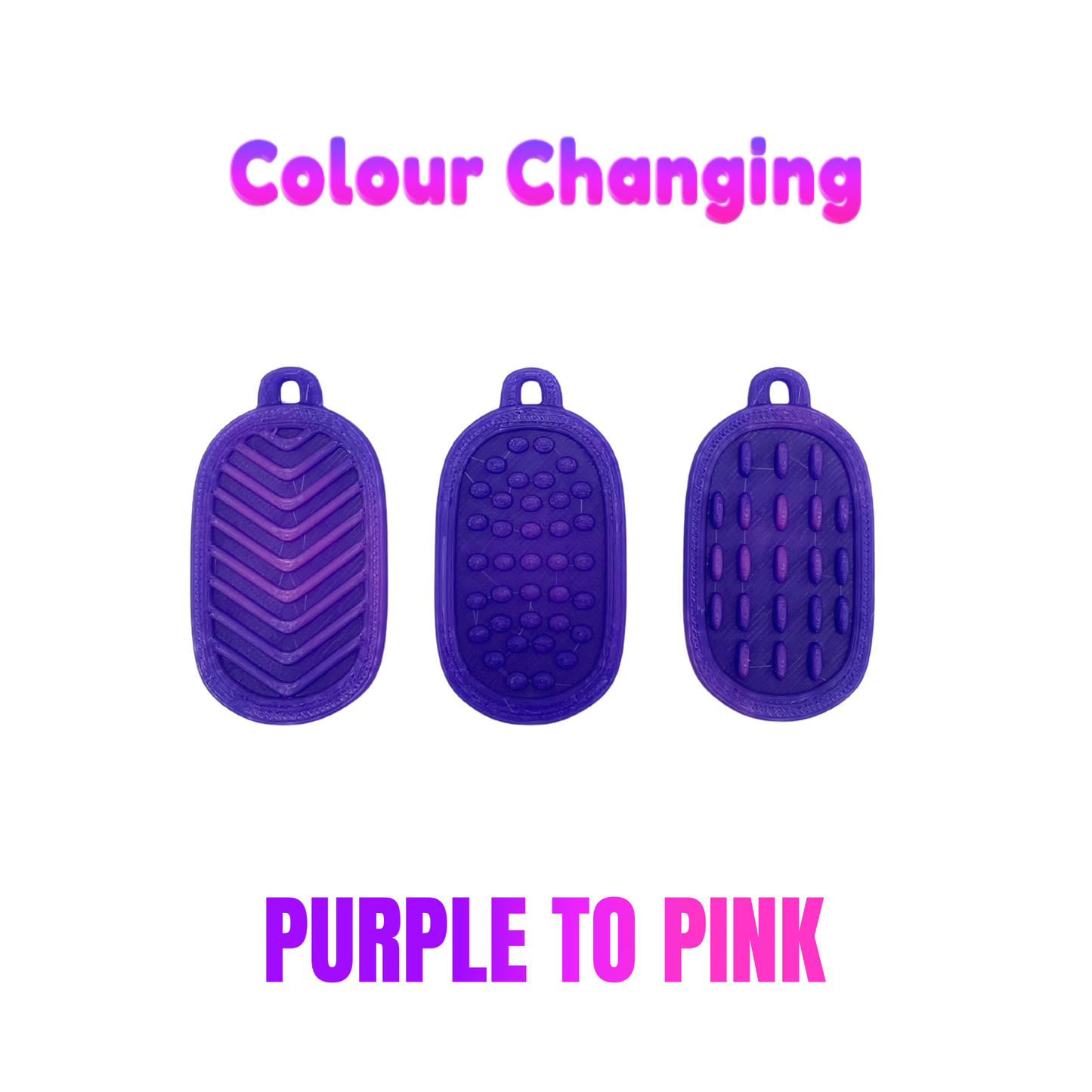 texture pad purple to pink colour changing fidget