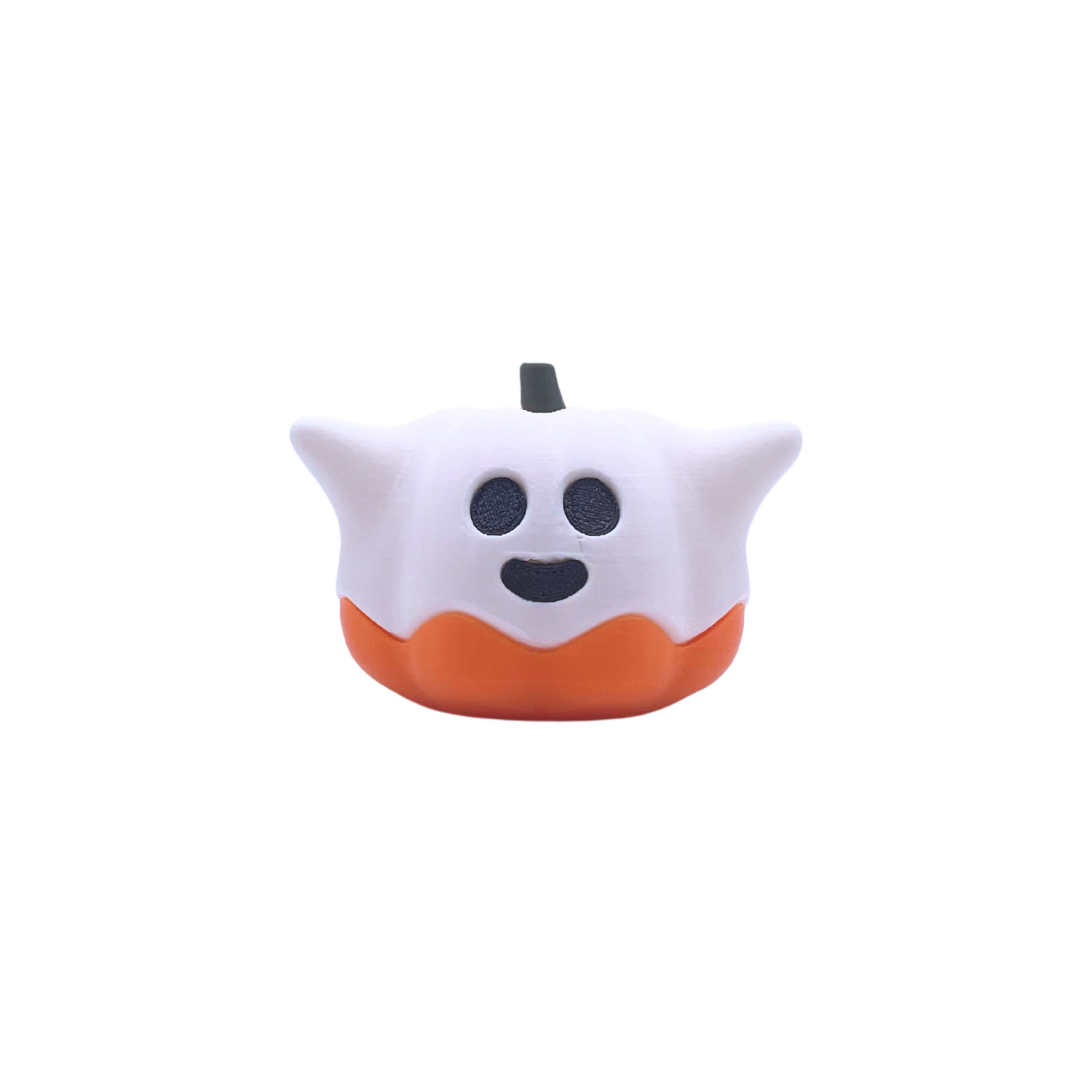 Ghost pumpkin ornament is perfect for Halloween to display on your shelf or table. 
