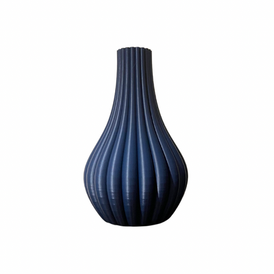 Ribbed Droplet Vase