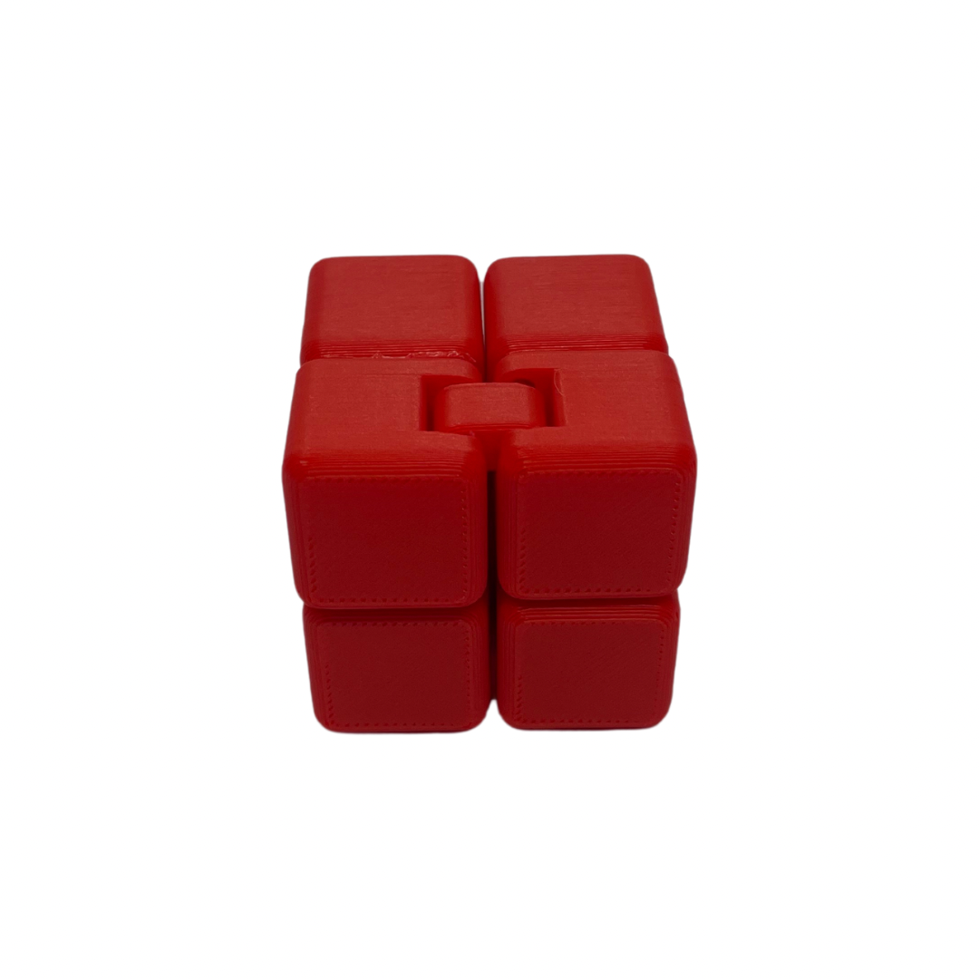 Red Infinity Cube Fidget Toy