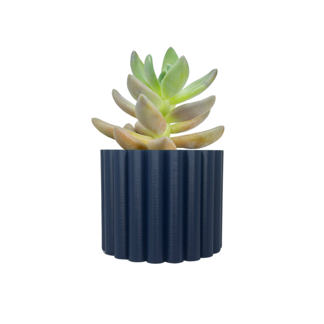 Terra Ribbed Vase
