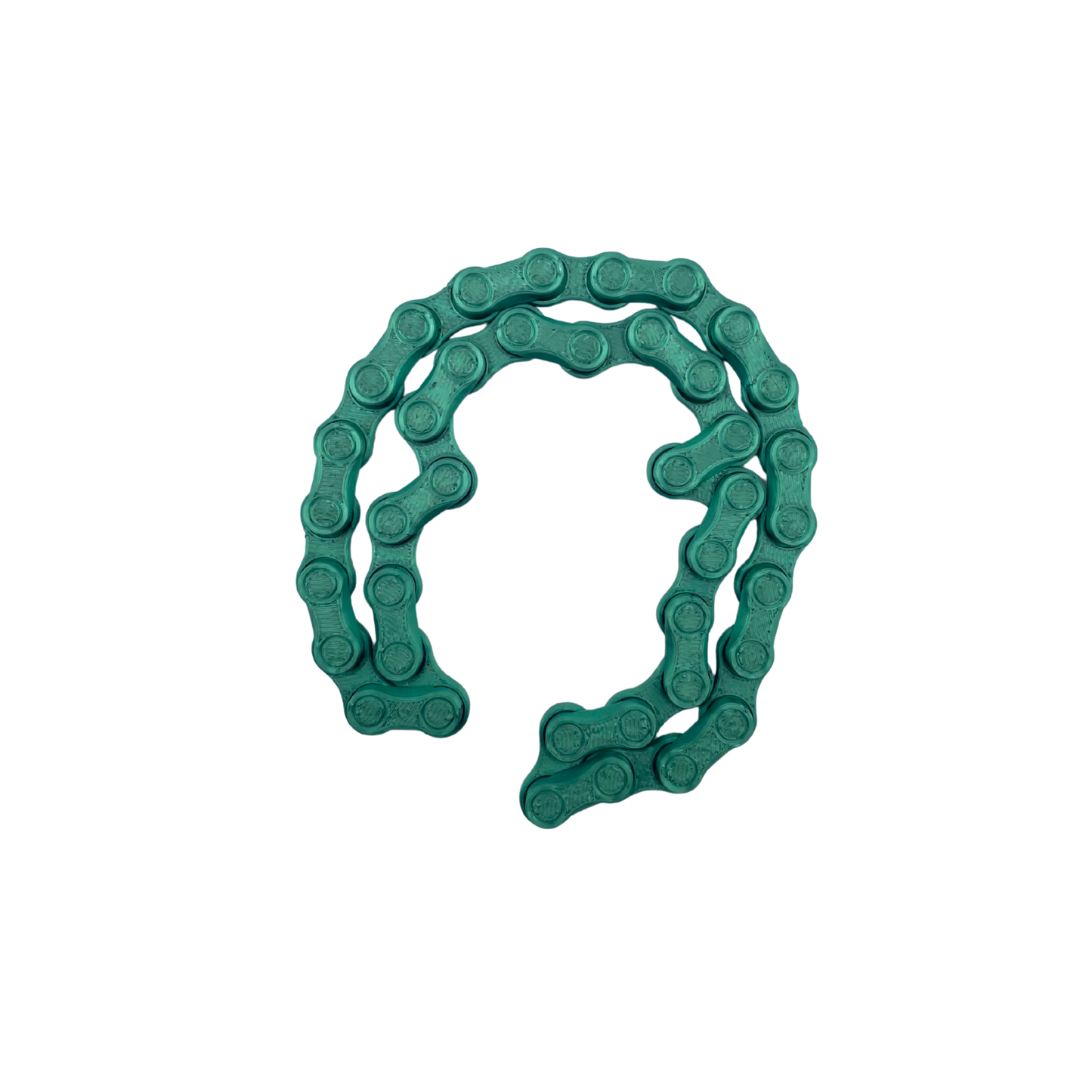 Flexi Chain Links metallic green xl fidget toy