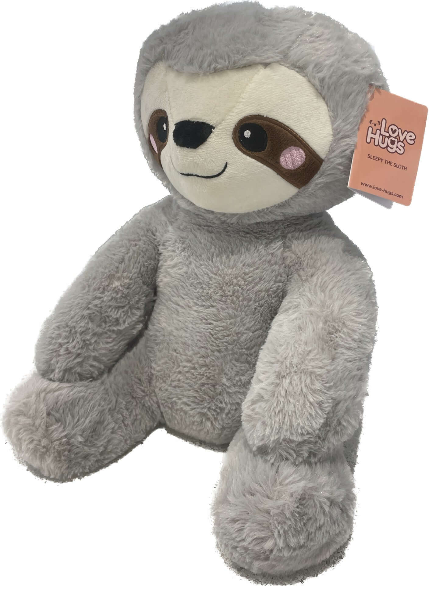 Weighted stuffed animal for anxiety from LoveHugs, featuring a soft, plush sloth design for therapeutic comfort.