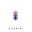 bisexual push button fidget toy for the LGBTQIA+ community