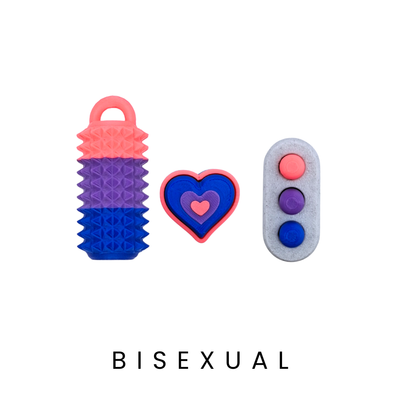 Bisexual Pride Fidgets Rainbow | THIS IS ME Collection Dans Fidget Foundry | Pain Stim Clicker Popit