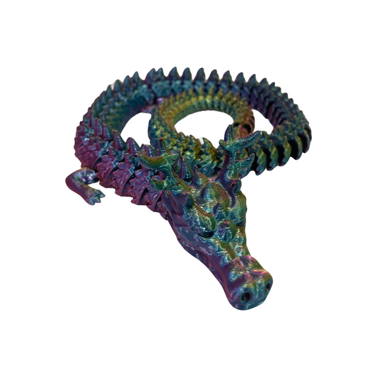 Long Rainbow Dragon Fidget Toy