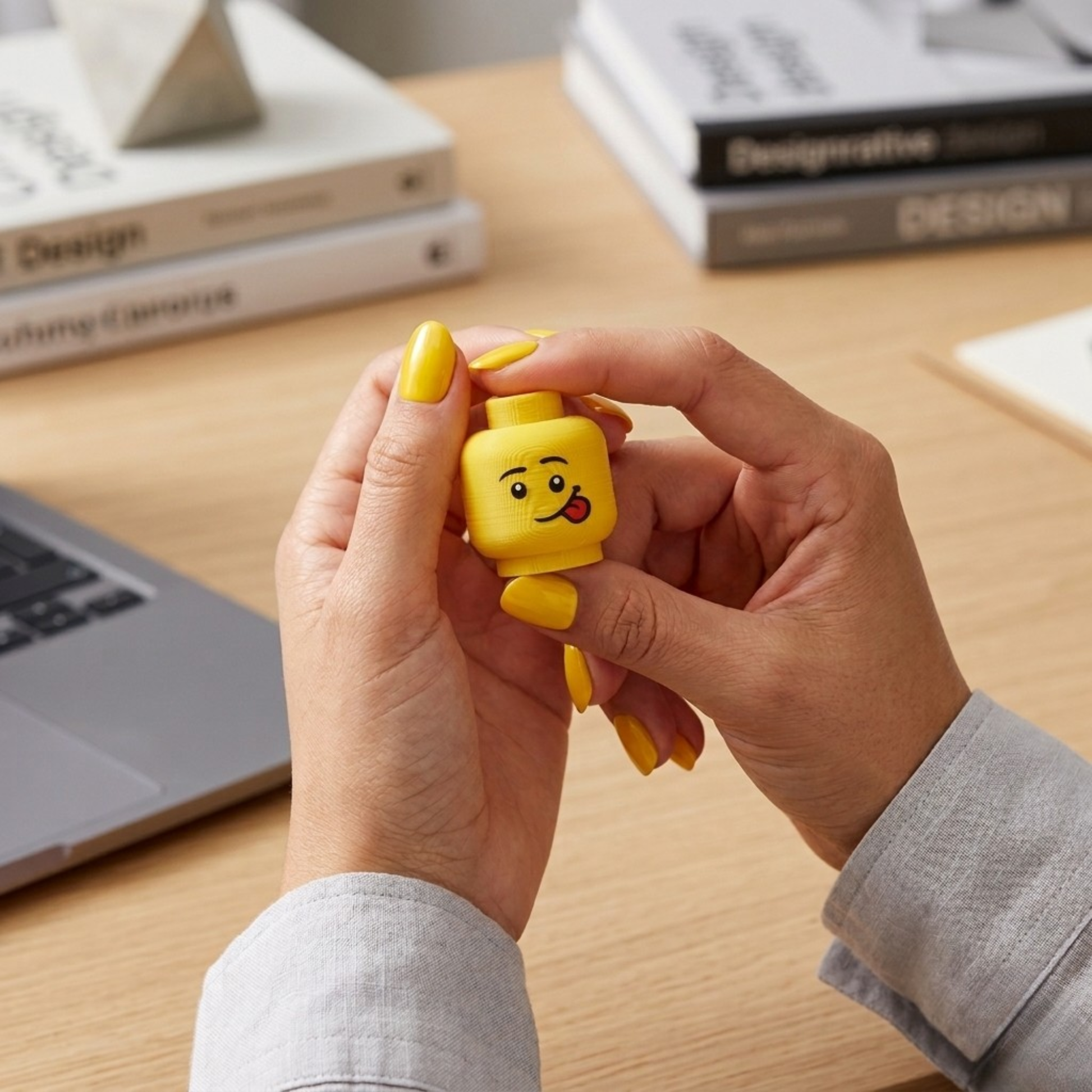 Brick head clicker lifestyle fidget toy