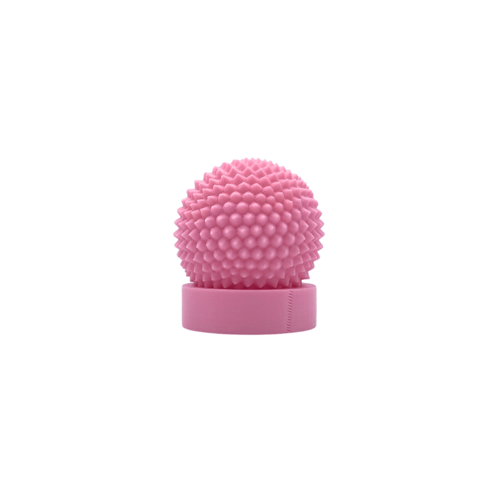 spike sphere, pain stim fidget toy with stand pink medium
