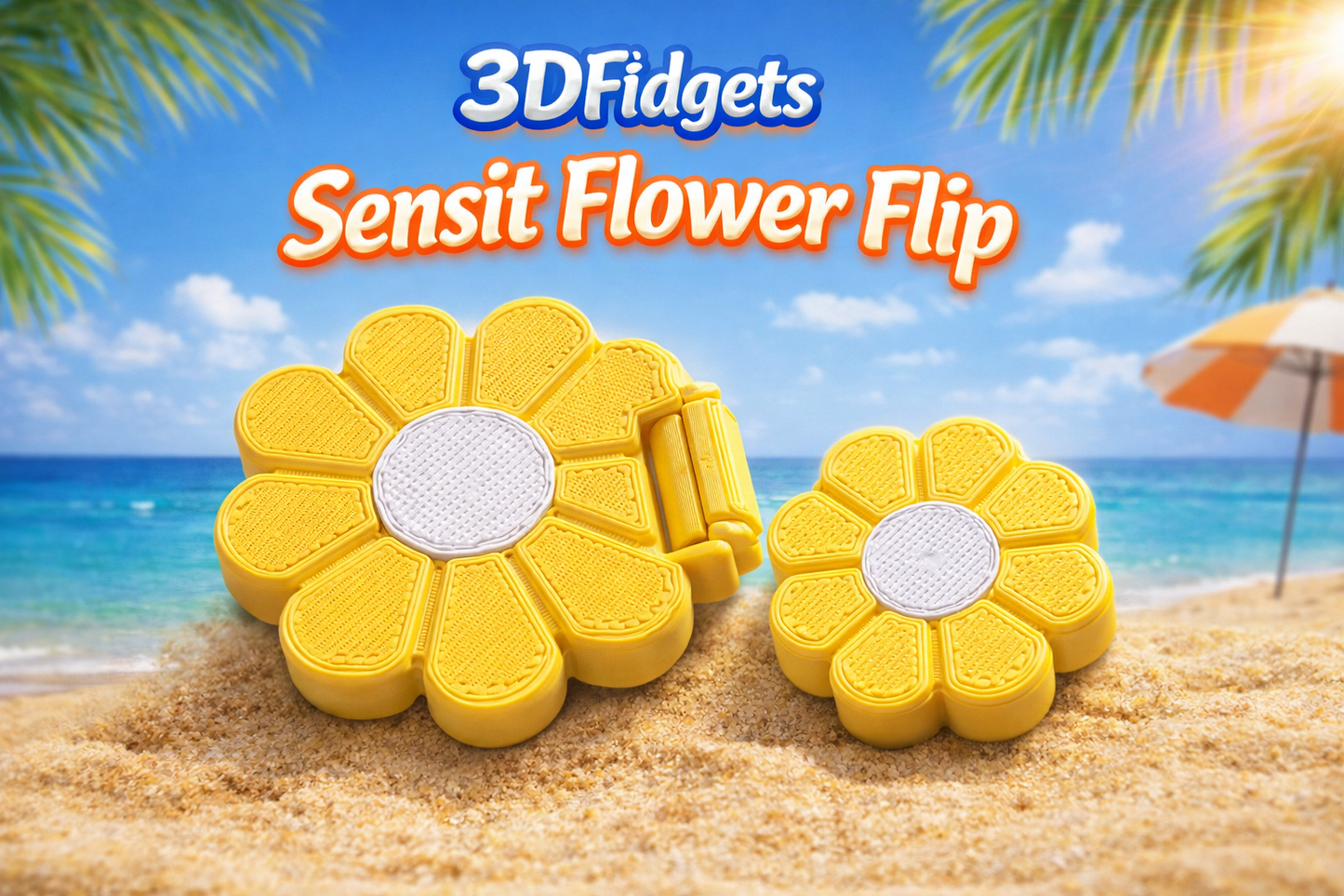 3dFidgets Summer Flower Flip