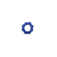 Flexi Chain Links metallic blue small fidget toy