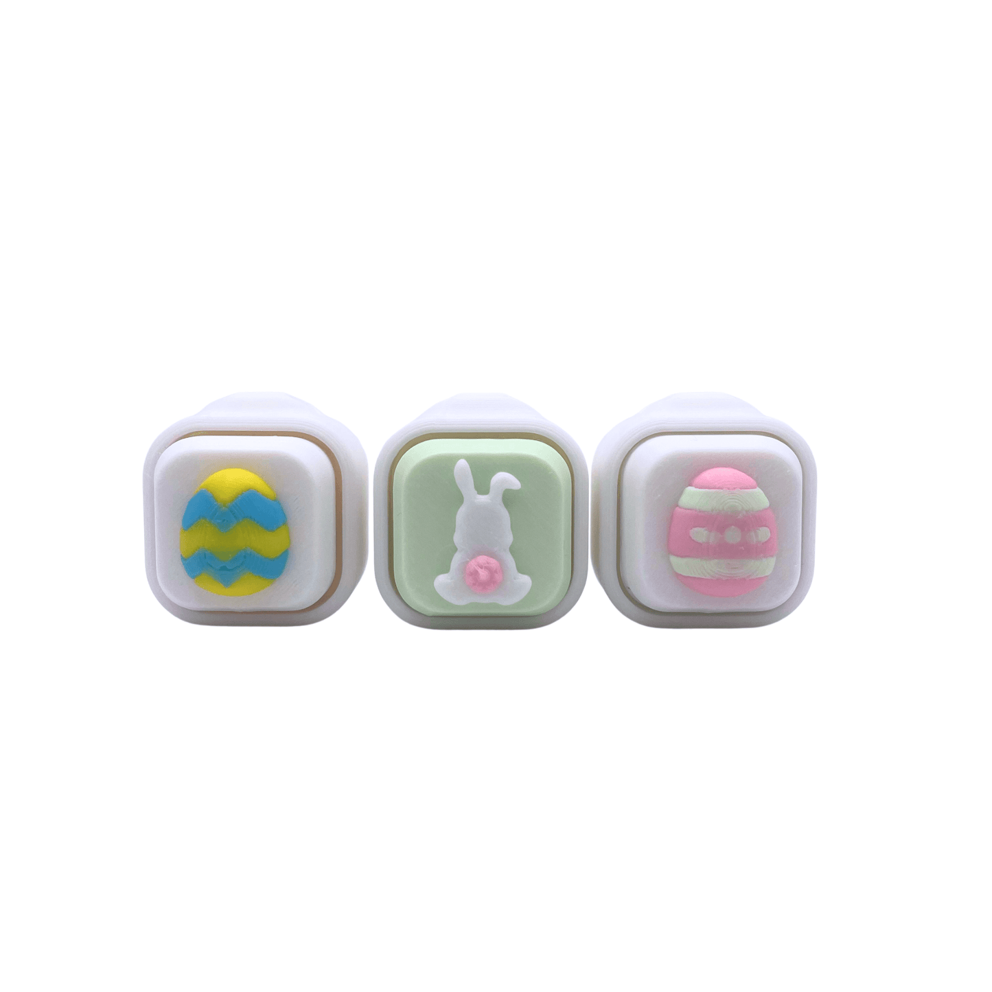 trio of easter styles asmr fidget toy clickers - Easter Button Clickers
