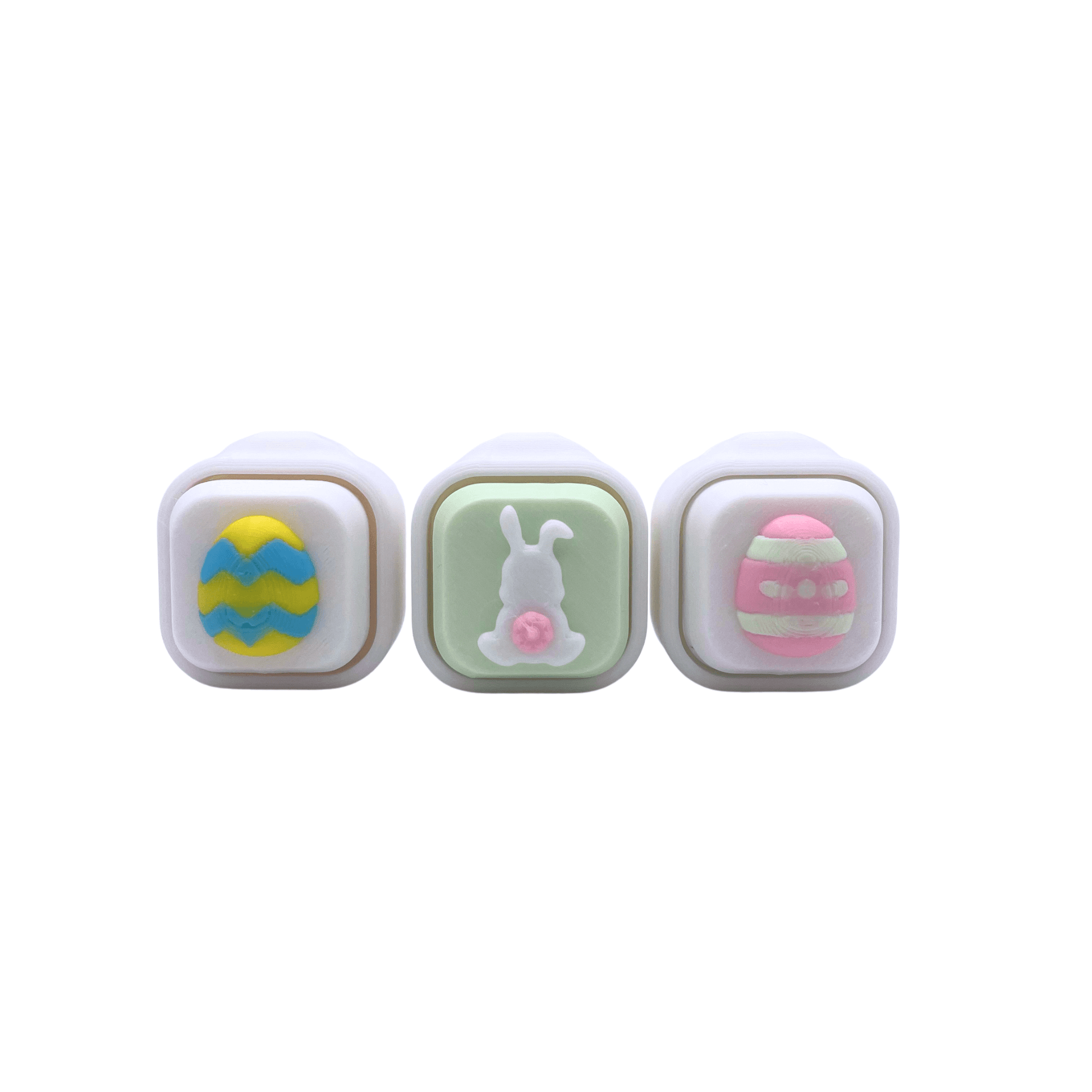 trio of easter styles asmr fidget toy clickers - Easter Button Clickers