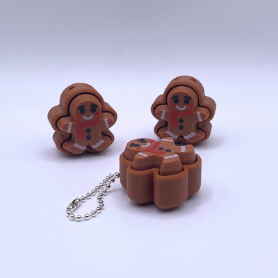 Gingerbread Clicker festive fidget toy with crisp ASMR clicks, holiday design, and stress relief fun—perfect Christmas gift for kids and adults.