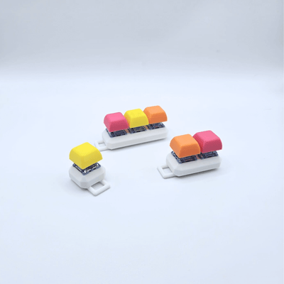 Neon Clicker Keyrings