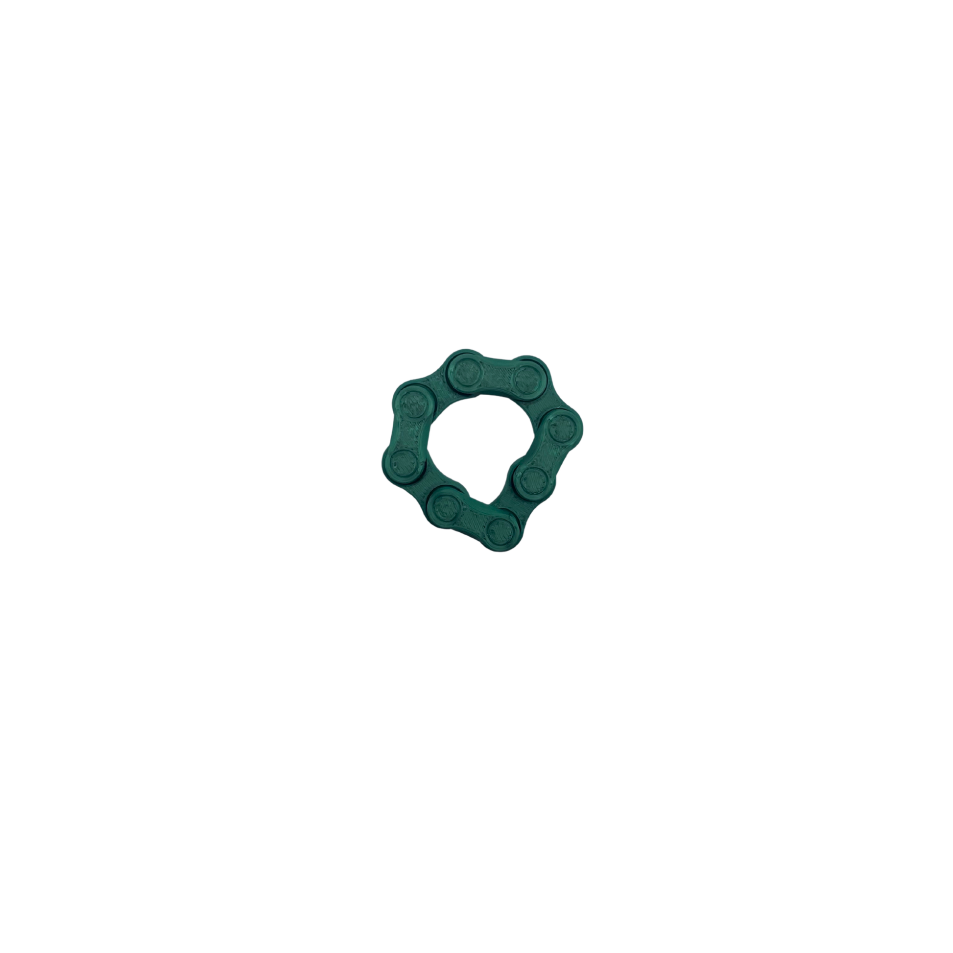 Flexi Chain Links metallic green small fidget toy