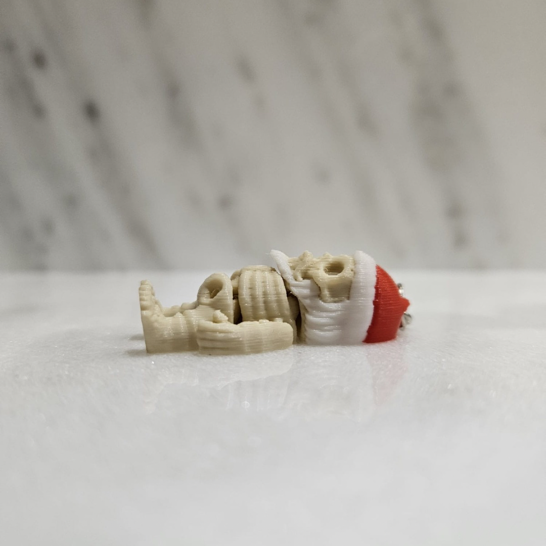 Christmas Skeleton Keyring