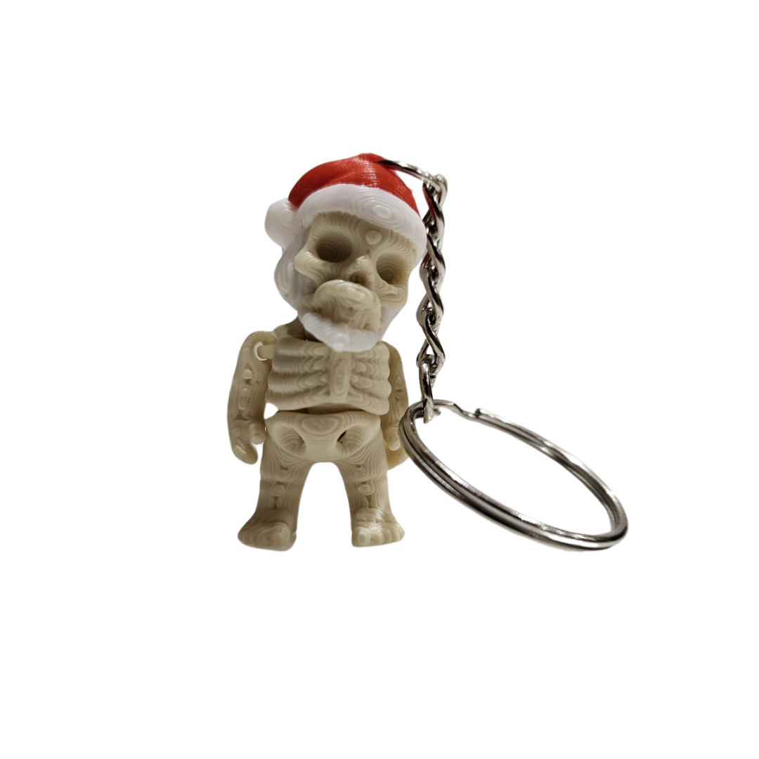 Christmas Skeleton Keyring