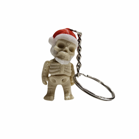 Christmas Skeleton Keyring