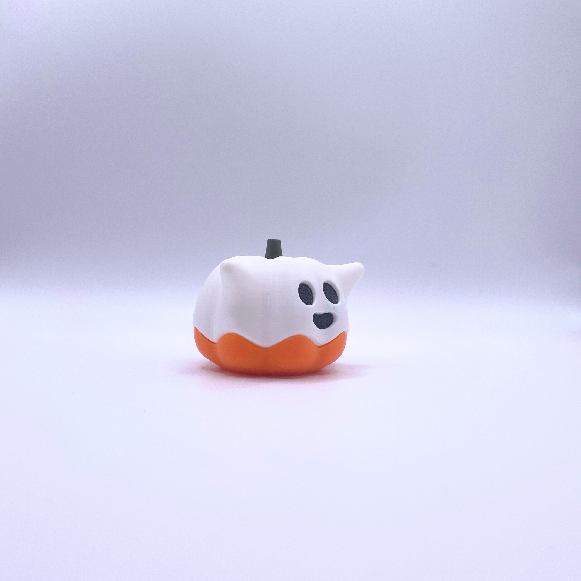 Ghost pumpkin ornament for Halloween 