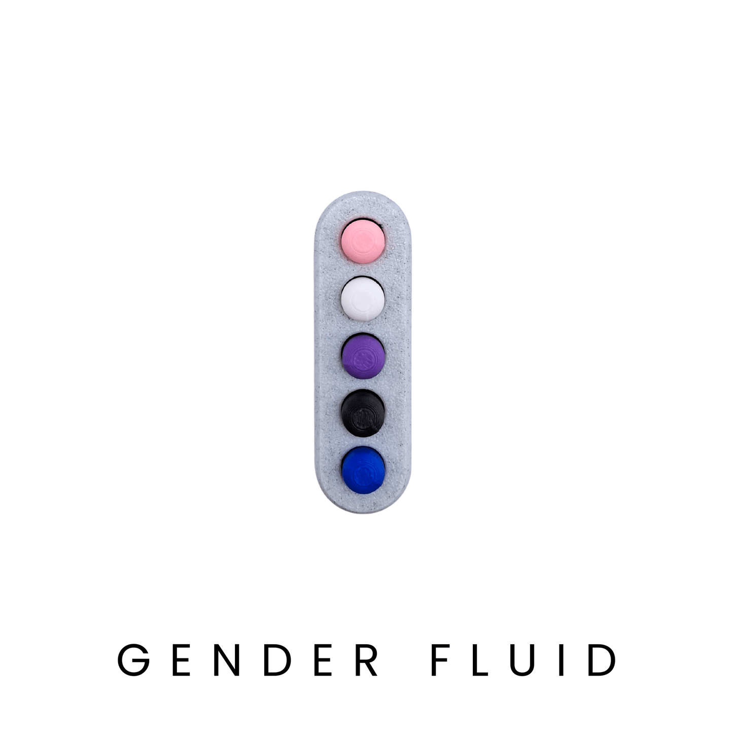gender fluid push button fidget toy for the LGBTQIA+ community