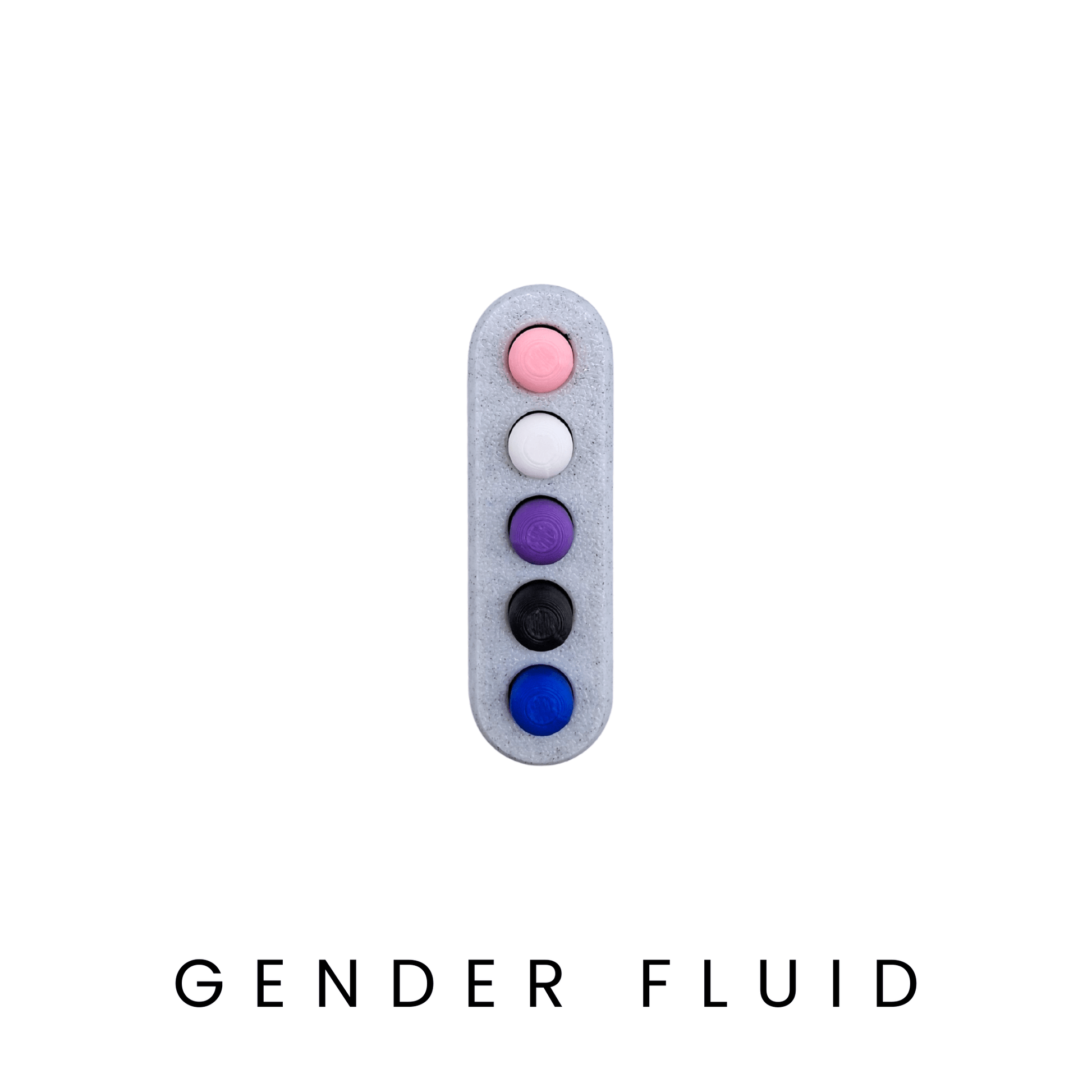 gender fluid push button fidget toy for the LGBTQIA+ community
