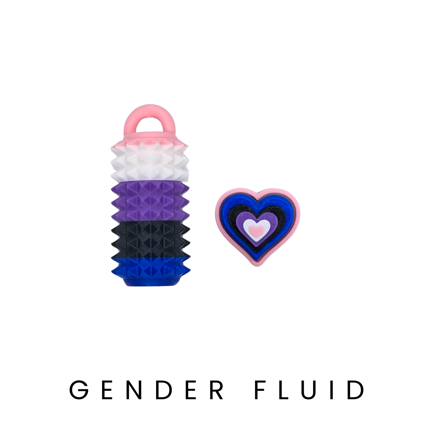 Gender Fluid Pride Fidgets Rainbow | THIS IS ME Collection Dans Fidget Foundry | Pain Stim Clicker 