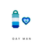 Gay Man Pride Fidgets Rainbow | THIS IS ME Collection Dans Fidget Foundry | Pain Stim Clicker