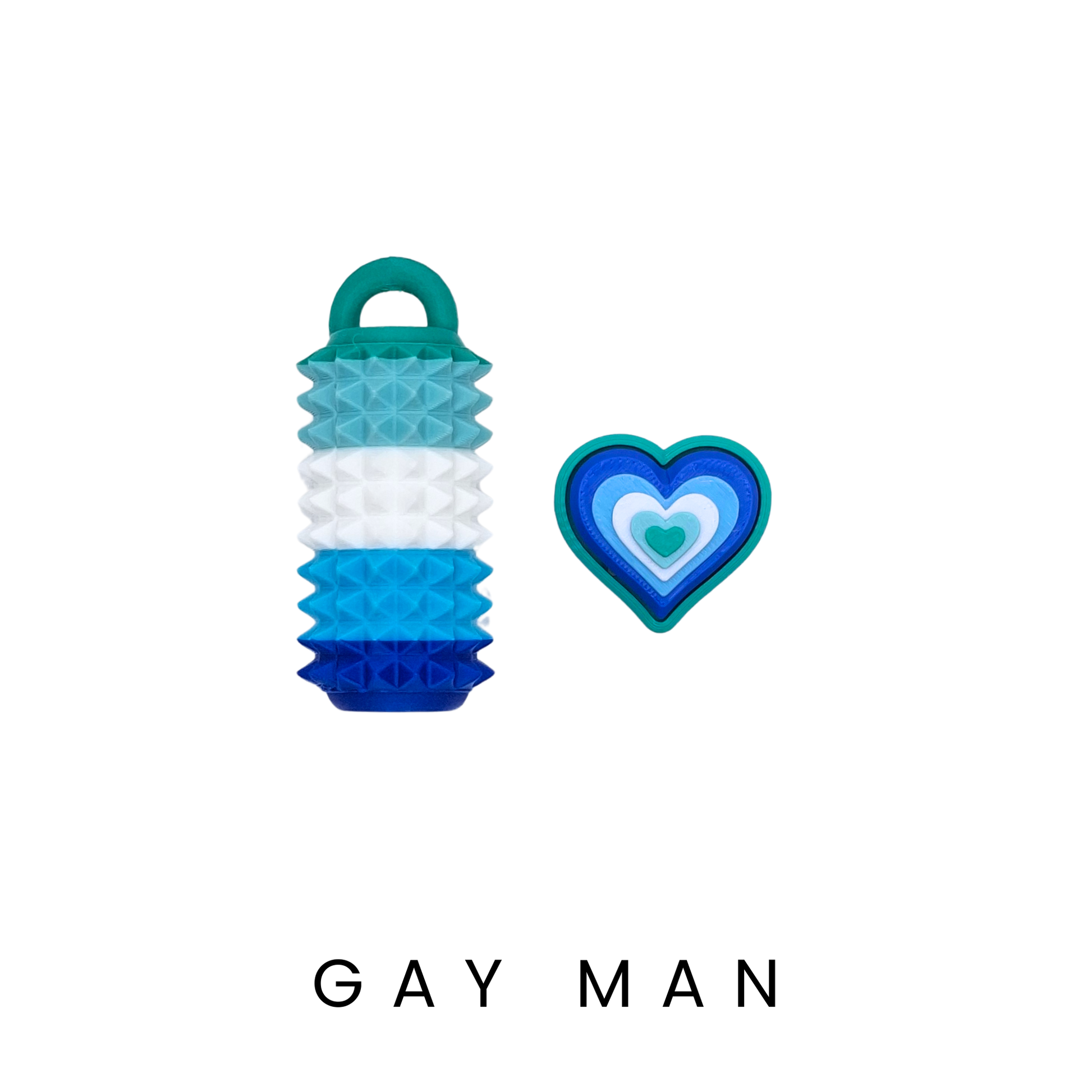 Gay Man Pride Fidgets Rainbow | THIS IS ME Collection Dans Fidget Foundry | Pain Stim Clicker