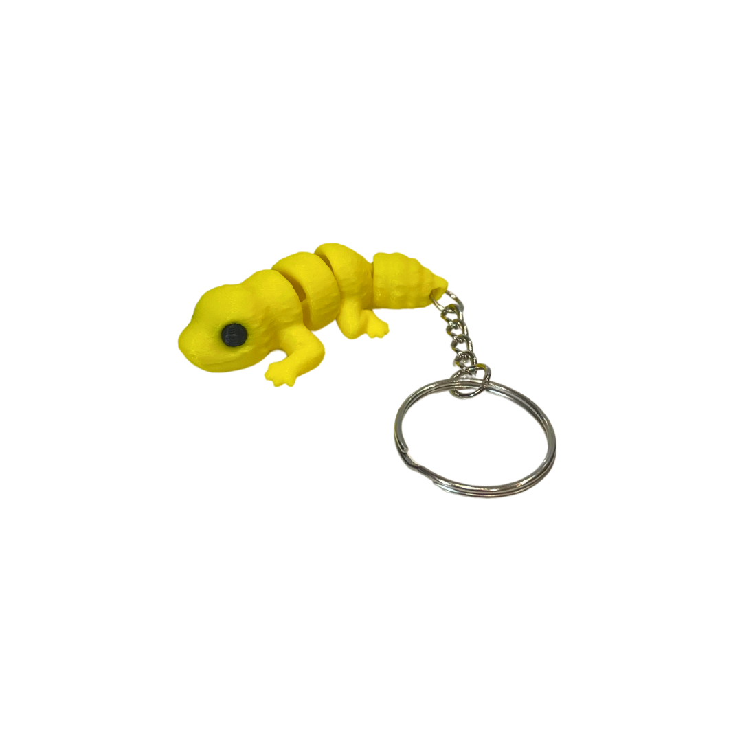 Yellow Lizard Keyring